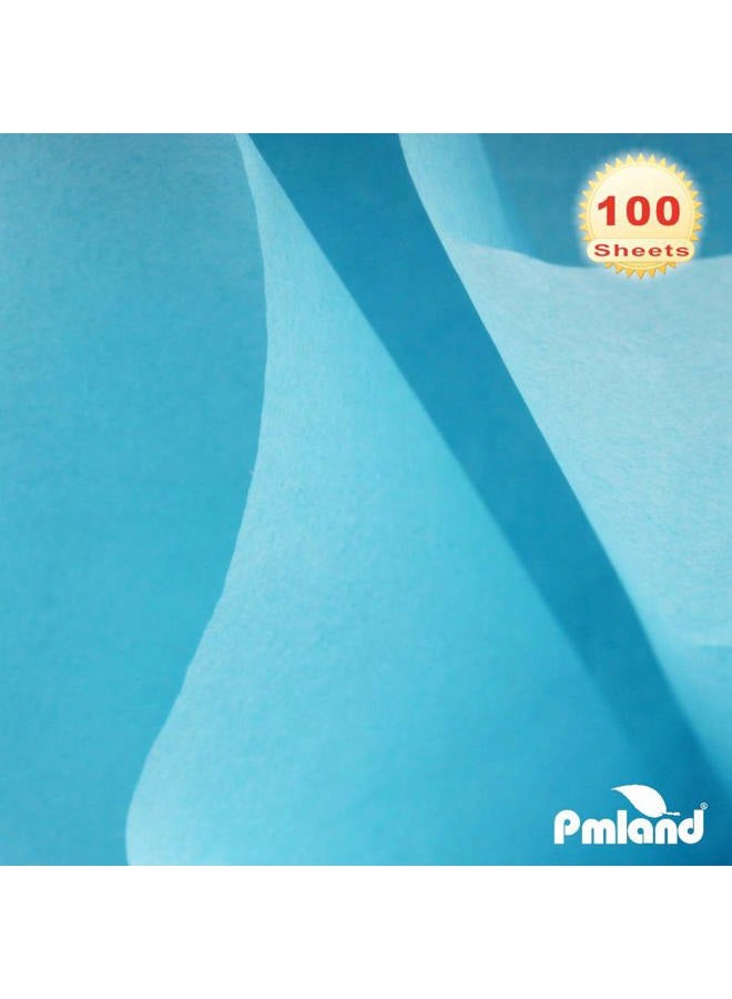 PMLAND Premium Quality Gift Wrapping Paper - Aqua Blue - 15 Inches X 20 Inches 100 Sheets - Image 5