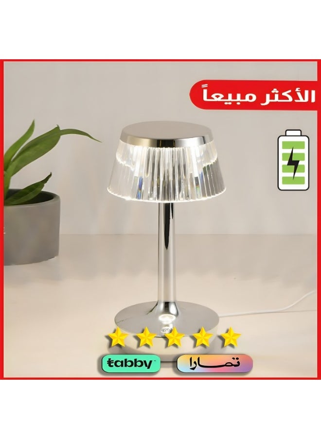 Hummer - Touch lamp, cover color is white, with lighting color, 3 battery-operated lights - Image 1