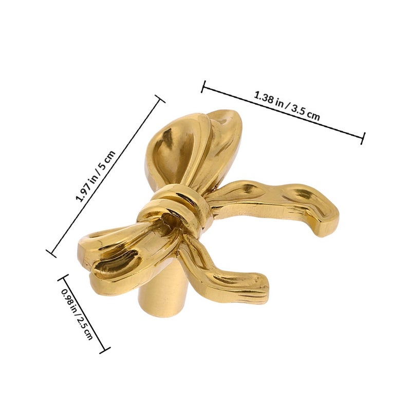 4pcs Elegant Drawer Pull Decorative Knob Closet Handle Pull Knob Brass Knob Shape Cabinets Knob Decorative Knob Ornament - Image 2