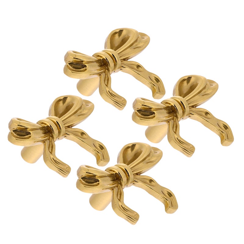 4pcs Elegant Drawer Pull Decorative Knob Closet Handle Pull Knob Brass Knob Shape Cabinets Knob Decorative Knob Ornament - Image 5