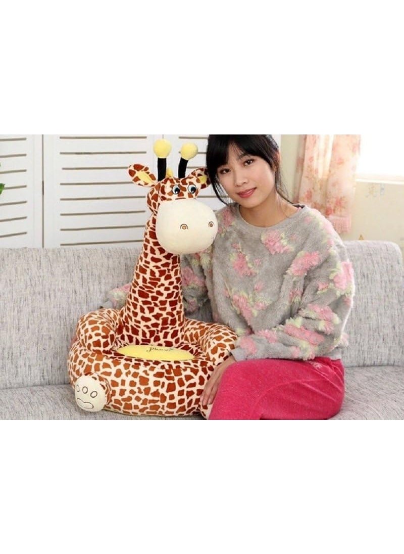 THE MODERN TREND THE MODERN TREND Extravagant Giraffe Sofa for boy Birthday Gift Sofa Cushion Big Giraffe Shape Chair Siting Stool for Kids Giraffe Soft Toys 3Feet  - Image 5