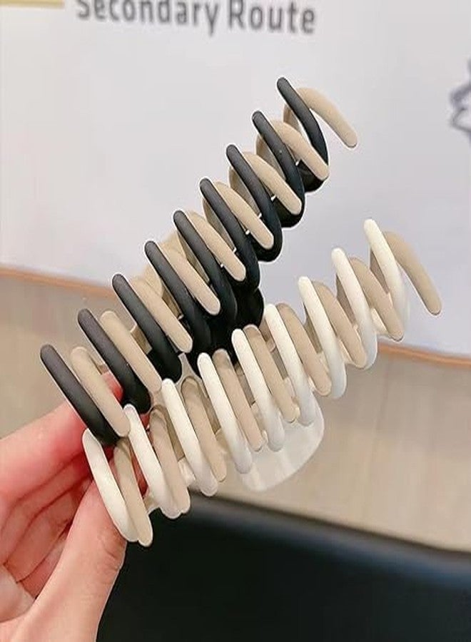 Cart log dual colour claw clips for women- big clutcher for women hair- large clutcher- big claw clip- big hair claw clips for women- korean hair clutcher combo (random colours) (2) - Image 4