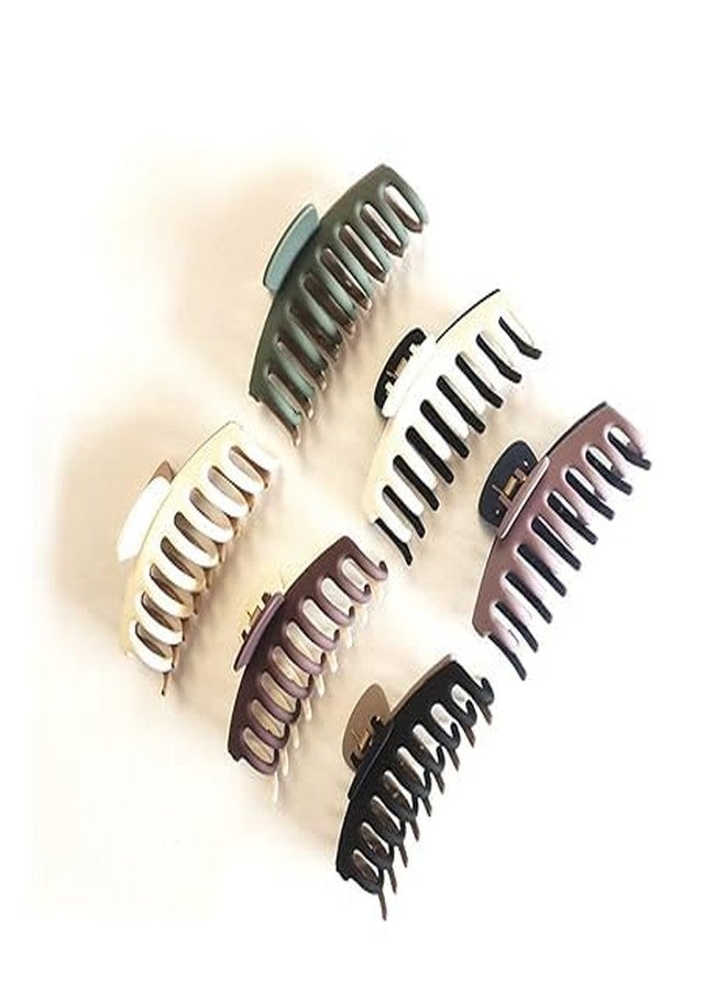 Cart log dual colour claw clips for women- big clutcher for women hair- large clutcher- big claw clip- big hair claw clips for women- korean hair clutcher combo (random colours) (2) - Image 2