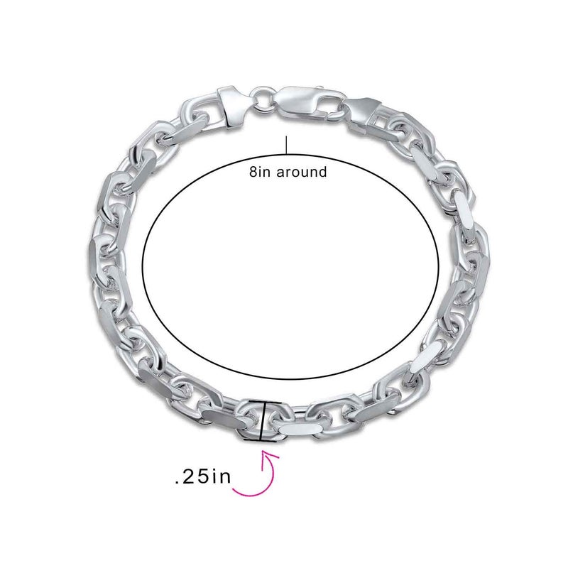 بلينج جولري سوار على شكل سلسلة من الفضة الإسترليني عيار 925 - Image 3