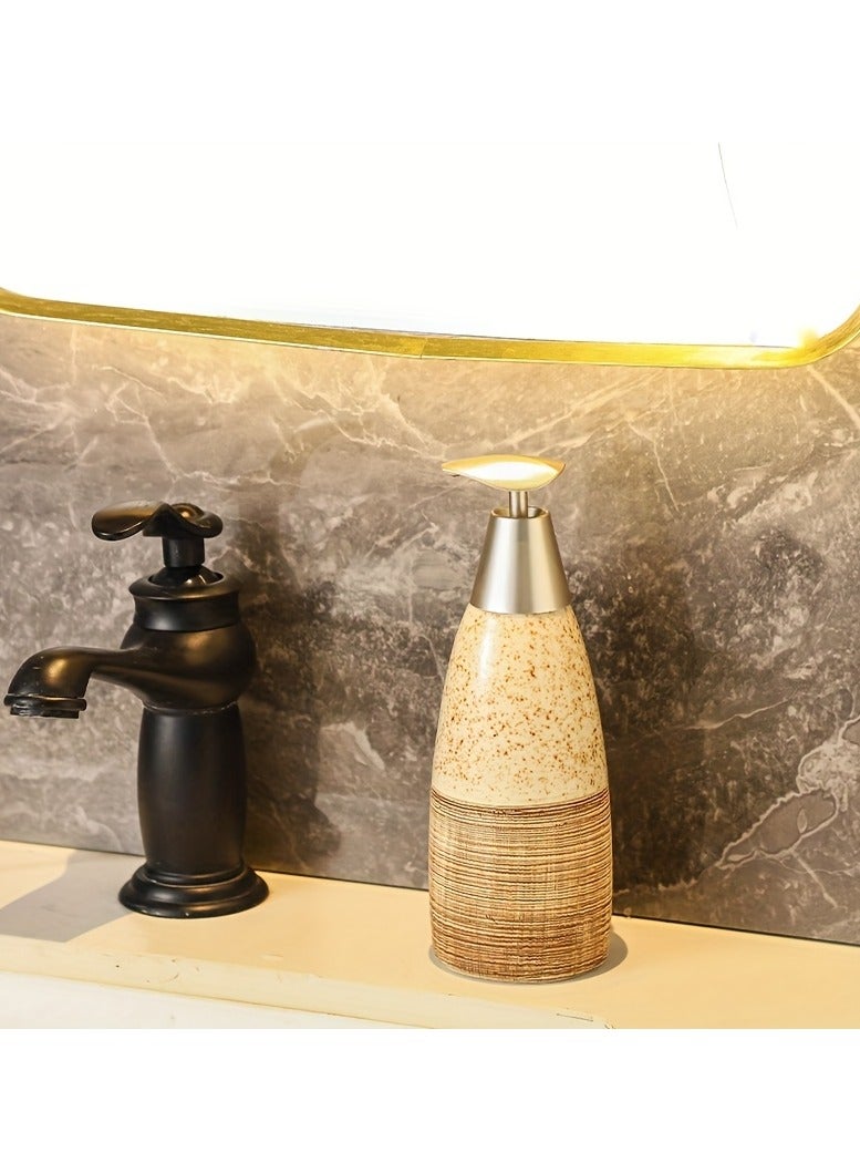 FUKE 1PC 400 ML Capacity Soap Dispenser Bottle Pressed for Hand Wash,Shampoo, and Shower Gel - Image 1