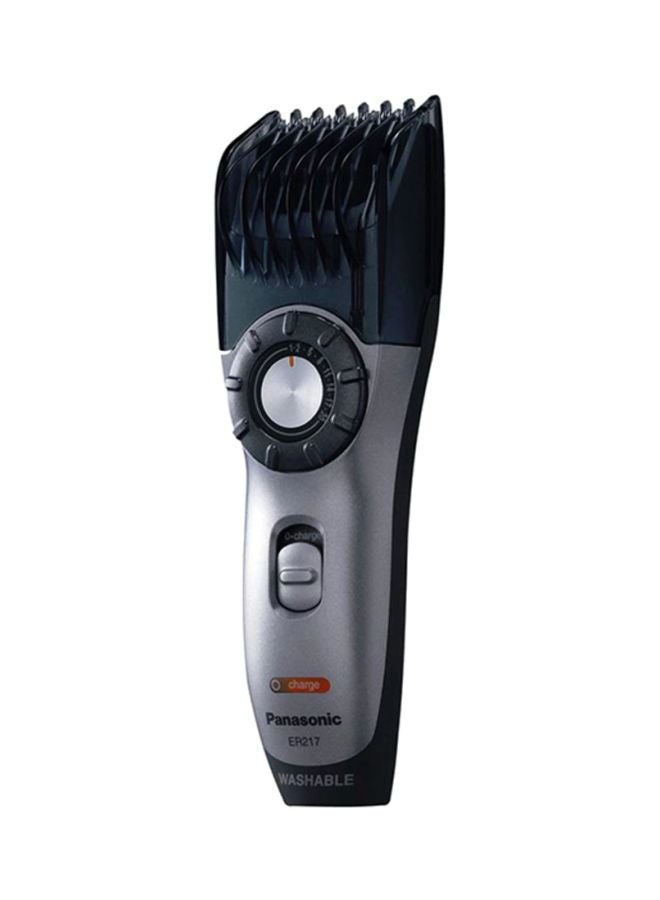 Panasonic ER-217S Rechargeable Beard & Hair Trimmer Silver/Black - Image 1