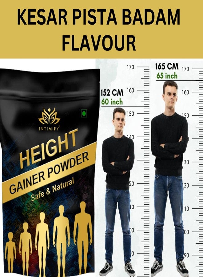 INTIMIFY Ayurvedic Powder For Height Support With Kesar Pista Badam For Women & Men (300 gm) - Image 2