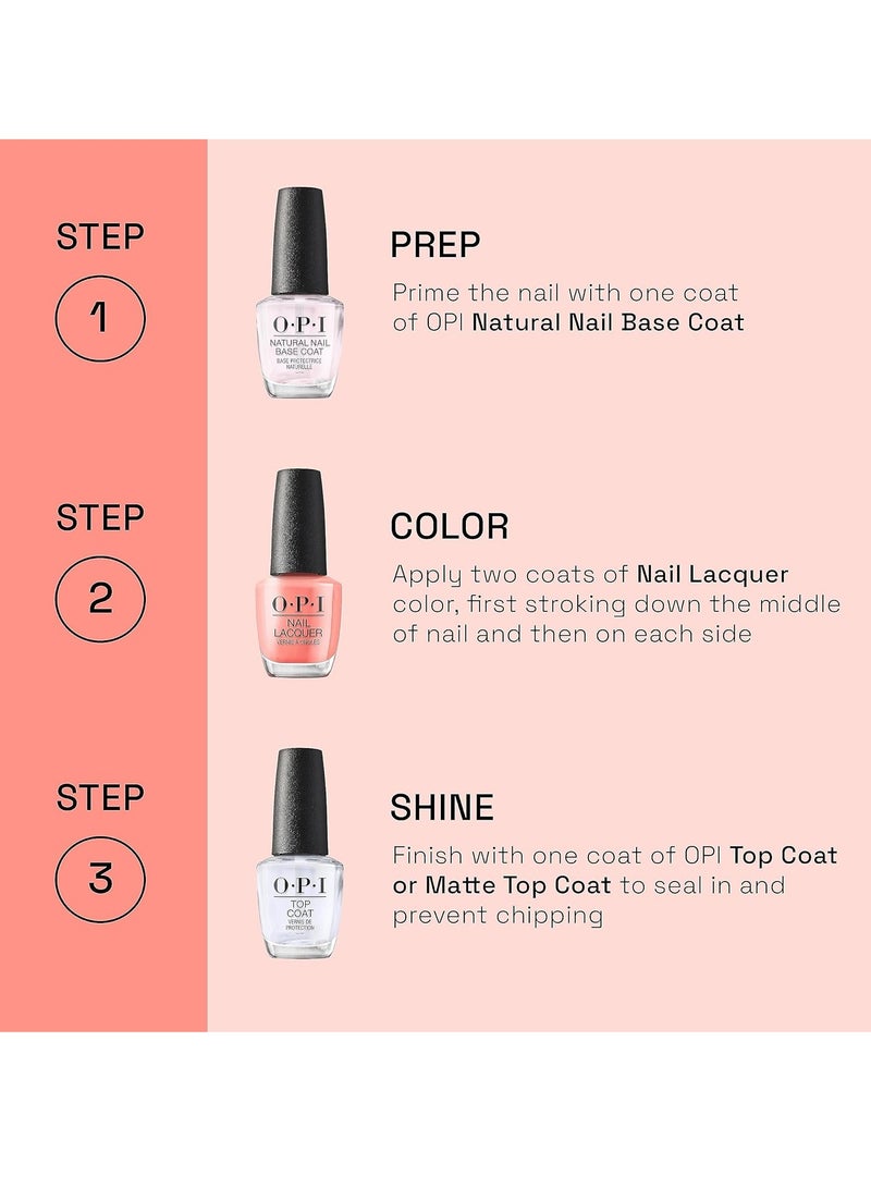 أو بي آي O.P.I طلاء أظافر 15 مل طلاء أظافر يدوم طويلاً ومقاوم للتشقق - Image 4