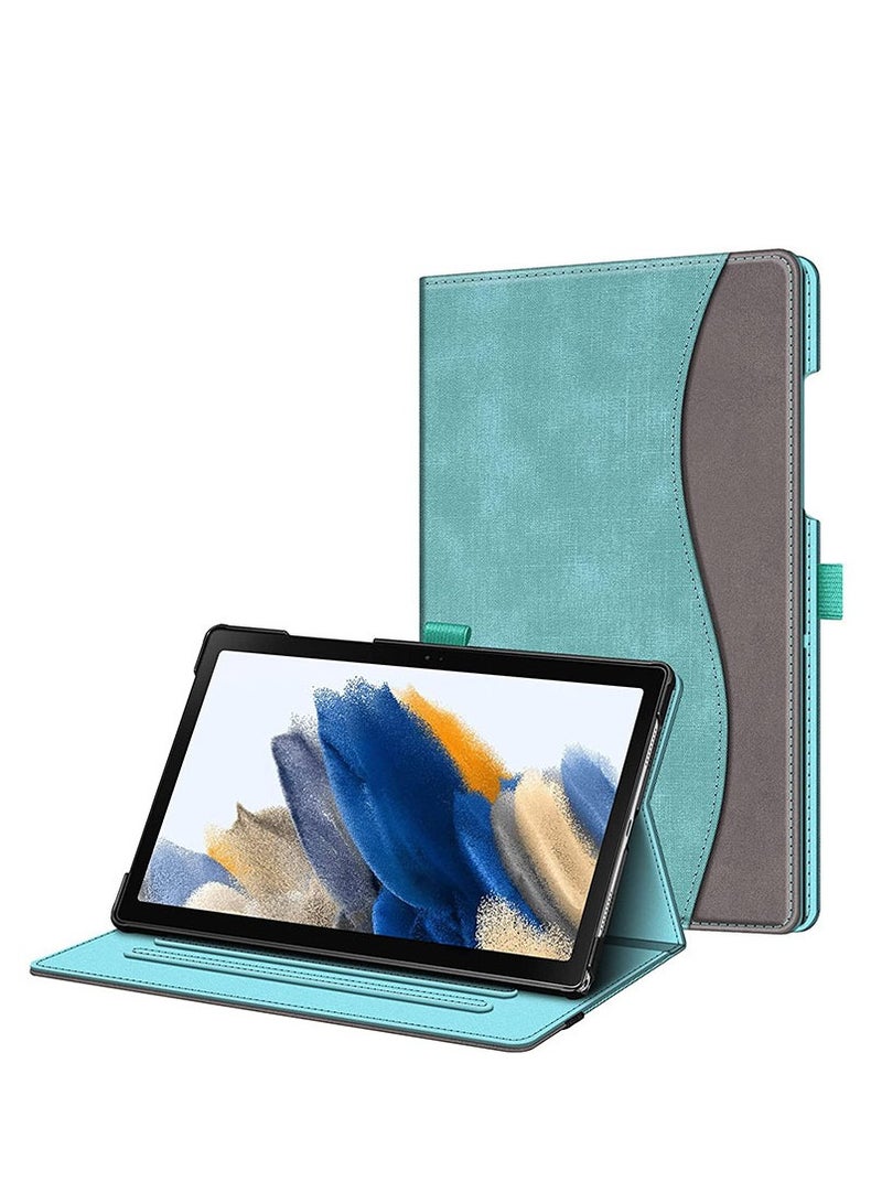 علبة جهاز Samsung Galaxy Tab A9 Plus 11 لعام 2023، المصنوعة من الجلد البولي يوريثان الرقيق جدًا، وتحتوي على وظيفة التشغيل/الإيقاف التلقائي وميزة قاعدة الدعم. - Image 1