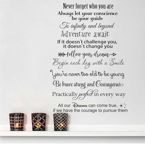 BATTOO Stairway Decals Die Cut Inspirational Quotes Vinyl Wall Sticker for Stairs Staircase Decor Set 11 Family Decor Home Art Housewarming Gift up to 28" Wide and 4" Tall - Image 2