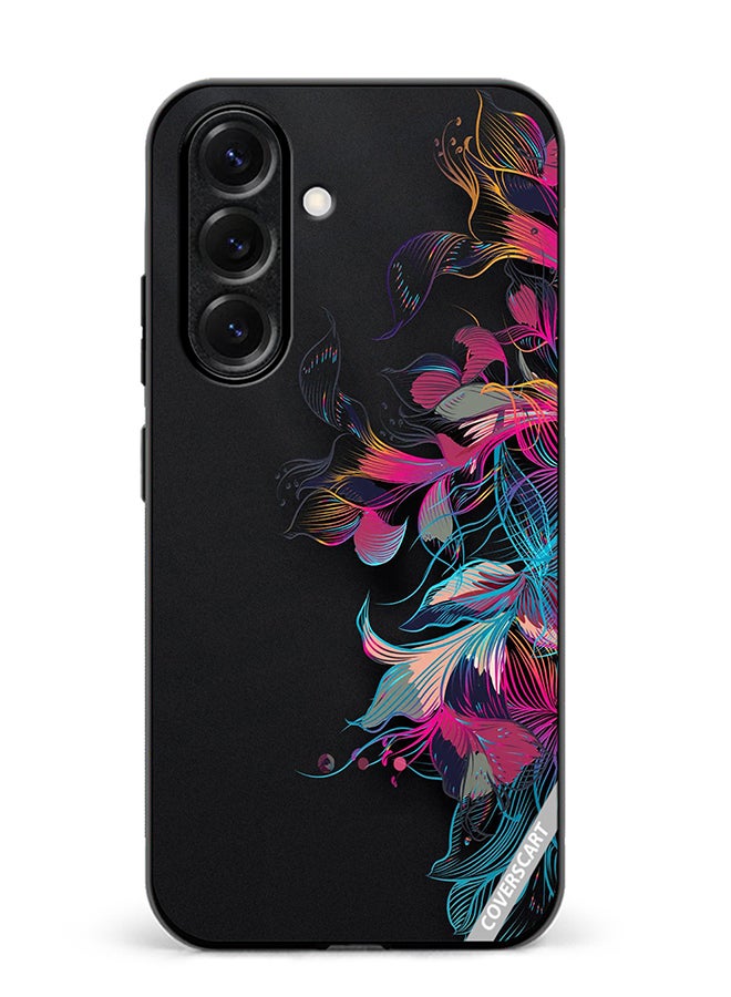 VR CREATIVE Protective Case Cover For Samsung Galaxy S25 Plus Flower Design Multicolour