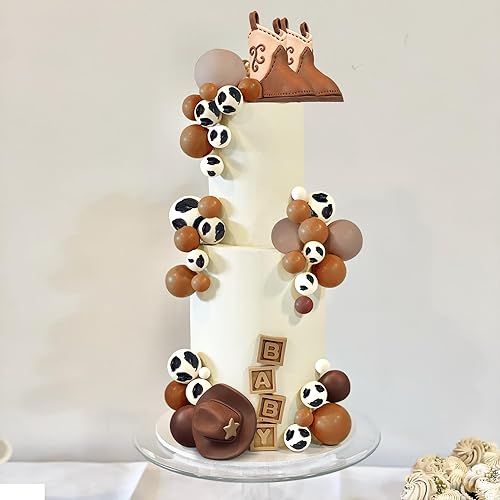 KEEPARTY 28PCS Cowboy Cake Decorations Cowboy Hat and Boot Cake Toppers Western Cowboy Birthday Baby Shower for Western Theme Party Favors Supplies - Image 4