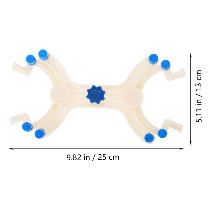 Spring Loaded Double Burette Clamp Butterfly Style Adjustable Plastic Test Tube Holder Laboratory Titration Stand Accessory Random Color - Image 3