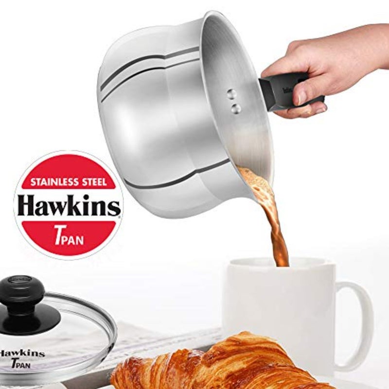 Stainless Steel Tpan 1.5L with Glass lid - Image 4