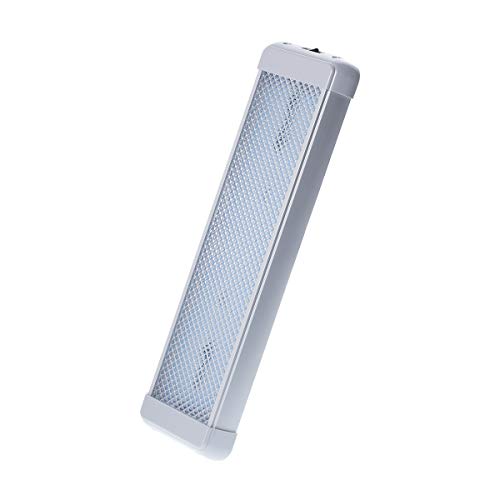 Raycharm مصباح سقف داخلي LED لقارب رايشارم RV، 14.2" × 3.9" هيكل من الألمنيوم، 6000K أبيض بارد للإضاءة في المساحات الكبيرة، سحب أمبير منخفض عالي الإنتاج، مفتاح تشغيل/إيقاف، 12V-24V DC، عبوة واحدة - Image 3