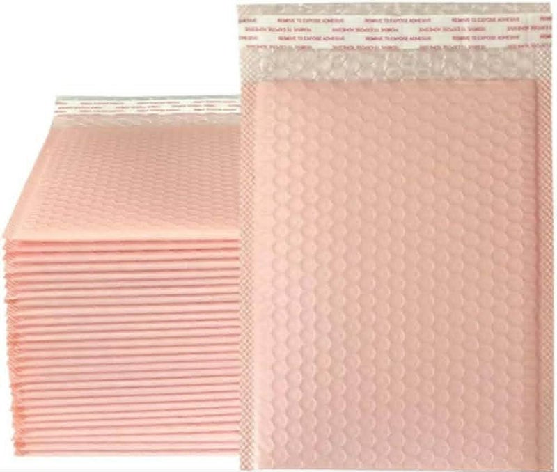 Pink Bubble Envelopes Bubble Envelopes with Adhesive Cover for Shipping and Packaging 10 Pack - 11cm*13cm