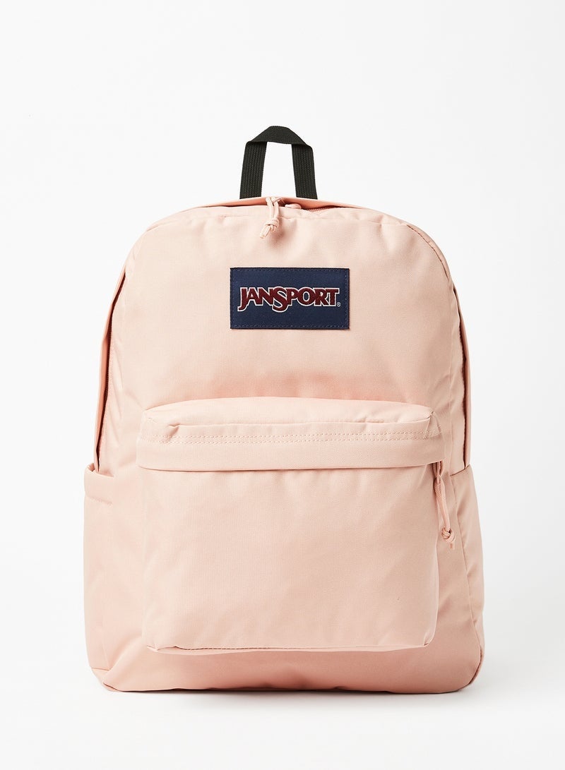 JanSport Classic Backpack for School & Travel – Light Pink, Durable Unisex Bag with Front Pocket - Image 1