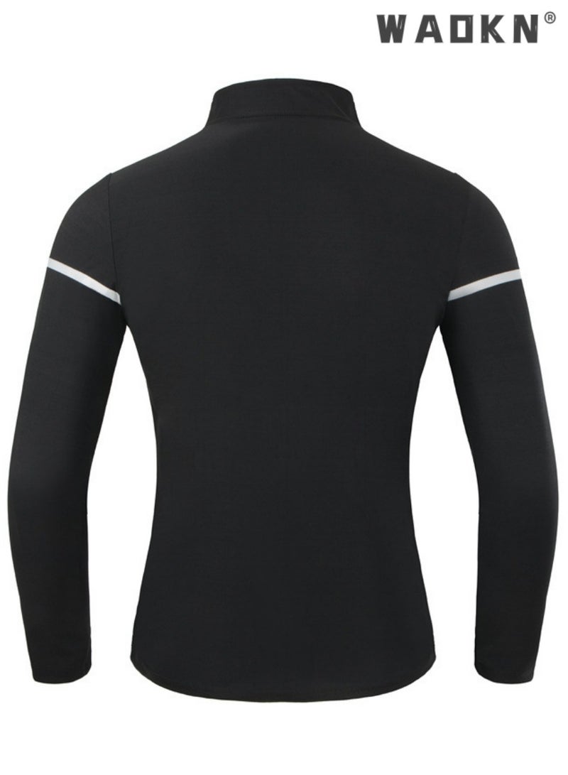 Sauna Suit for Men Sweat Sauna Jackets Workout Shirt Body Shaper Slimming Fitness Shapewear Long Sleeve,Shape Weight Loss Zipper Jacket Long Sleeve,Gym Workout Tops Body Shaper Sweat Suits Black
