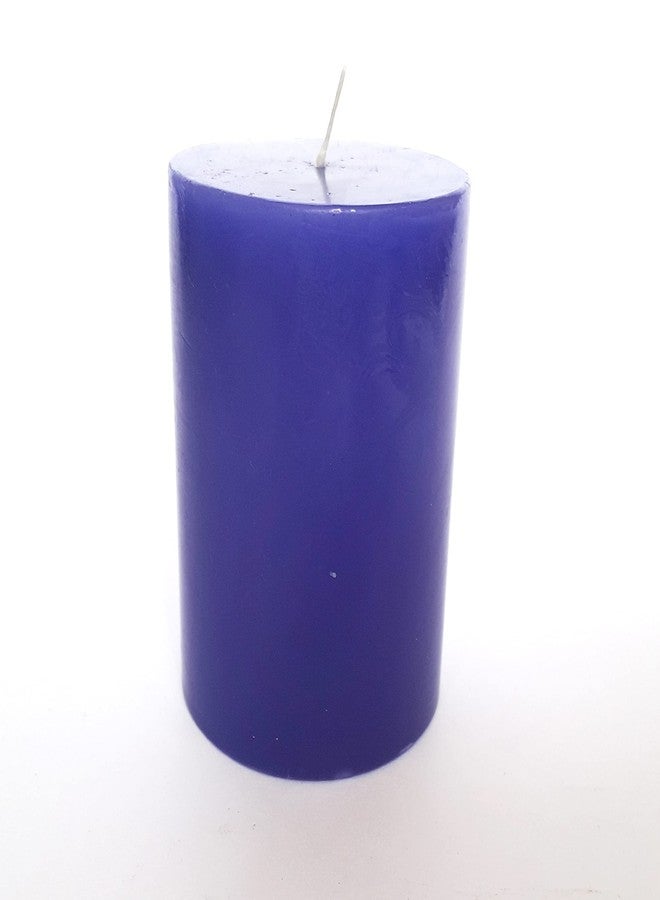 Stone & Feather� (SnF), Size 2.5x3 inches Lavender Aromatic Pillar Candle (Paraffin Wax), Burning Time 40-45 Hours, for Meditation, Home Decoration, Diwali - Image 4