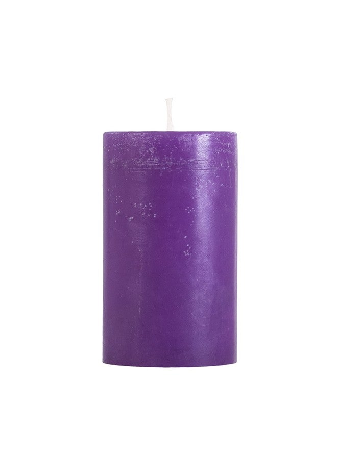 Stone & Feather� (SnF), Size 2.5x3 inches Lavender Aromatic Pillar Candle (Paraffin Wax), Burning Time 40-45 Hours, for Meditation, Home Decoration, Diwali - Image 5