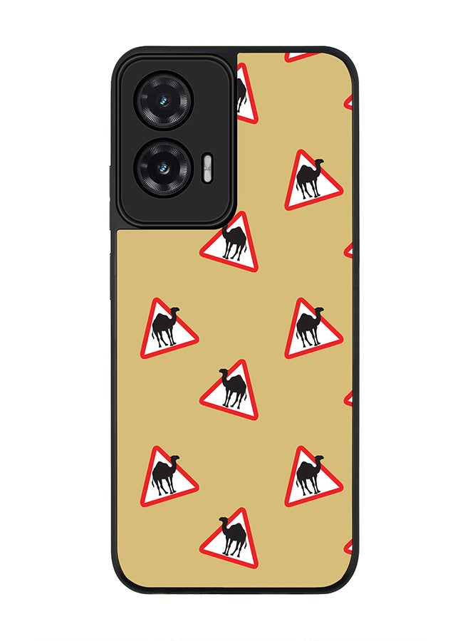 Stylizedd For Motorola Moto G35 Case,Slim fit Camera Protection, Shockproof Thin Phone cover  - Camel Signs