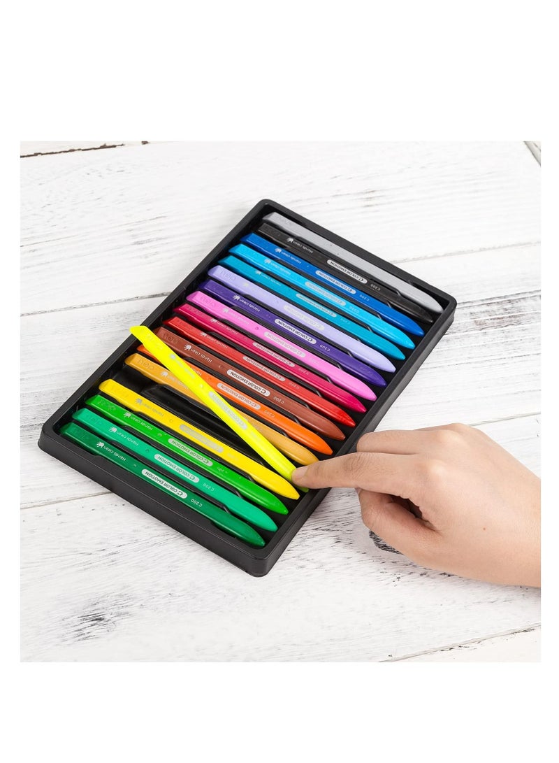 Deli مجموعة أقلام تلوين بلاستيكية مكونة من 18 قطعة متعددة الألوان - Image 4