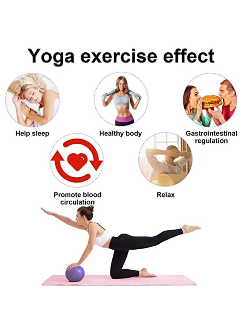 KCDMBUE 2 Pack Pilates Ball, Antiskid ball, Mini Exercise Ball with Inflatable Pipette for Yoga, Pilate, Office Ball Chair, Classroom Flexible Seating and Core Training(Style 2)  - Image 3