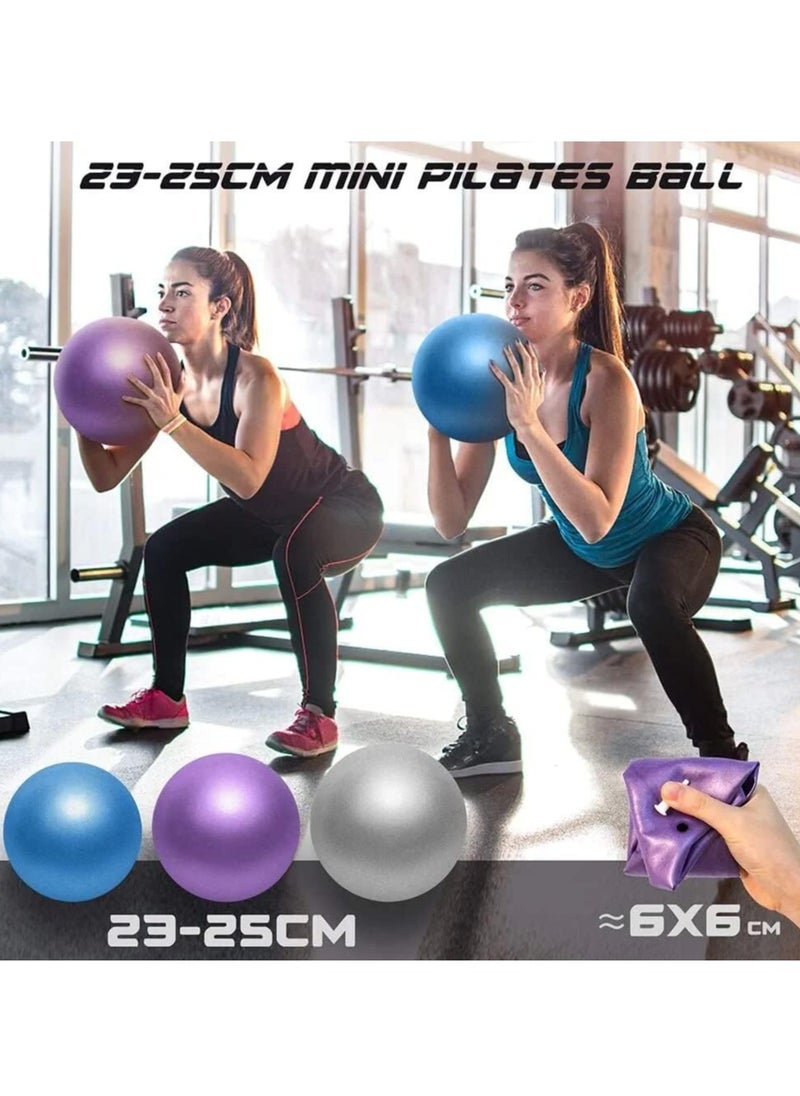 KCDMBUE 2 Pack Pilates Ball, Antiskid ball, Mini Exercise Ball with Inflatable Pipette for Yoga, Pilate, Office Ball Chair, Classroom Flexible Seating and Core Training(Style 2)  - Image 5