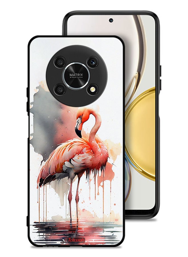 Tolwak Honor X9 5G Protective Case Cover Tropical Watercolor Art - Image 1