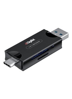 Digitek Digitek (DCR-007) USB-A 3.0 & Type C High-Speed Multi-Card Reader Supports All Standard SD/SDHC/SDXC and Micro SD/Micro SDHC/Micro SDXC Cards.  - Image 1
