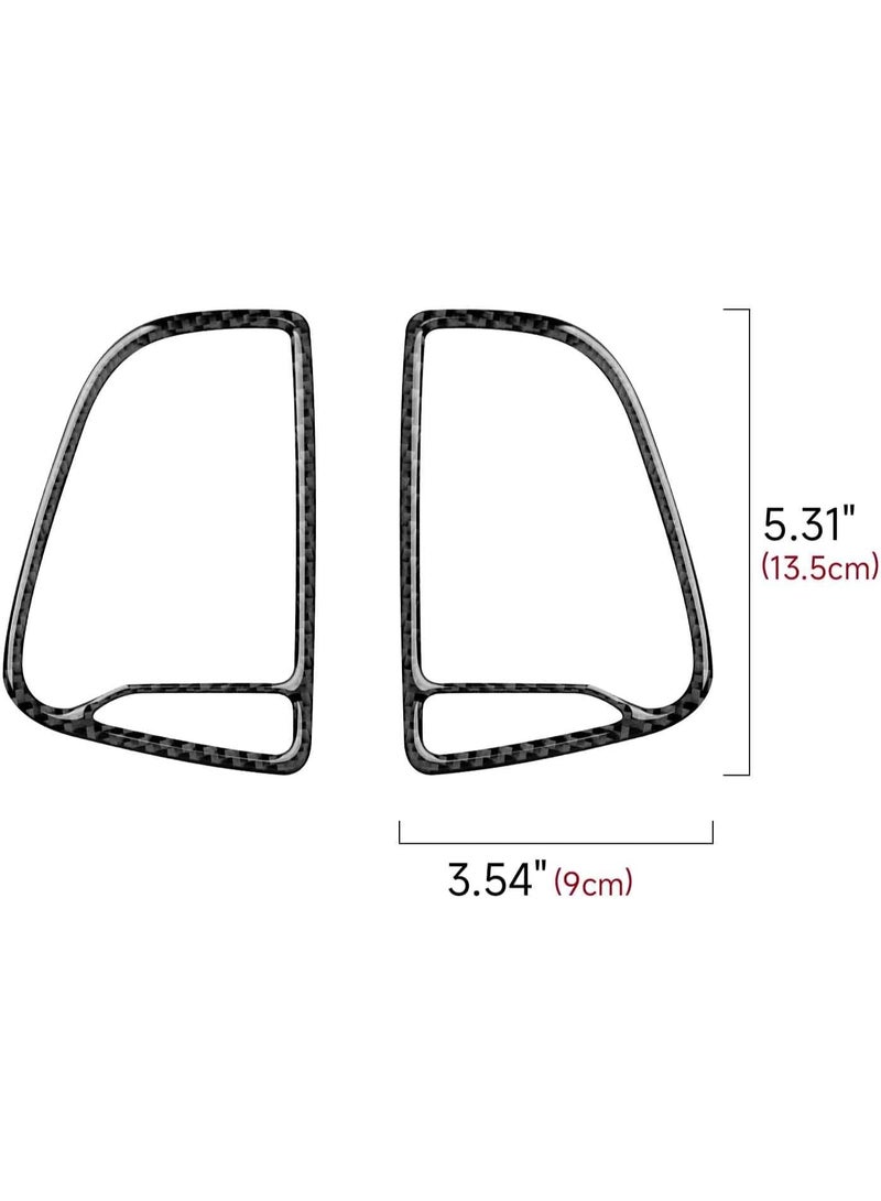 Car Center Console A/C Outlet Vent Trim Decals for 2015-2023 Dodge Challenger Accessories Carbon Fiber Interior Stickers - Image 3