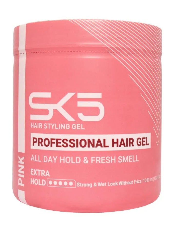 اس كي فايف جل لتصفيف الشعر زهري 1000مل SK5 ثبات طوال اليوم ورائحة منعشة - Image 1