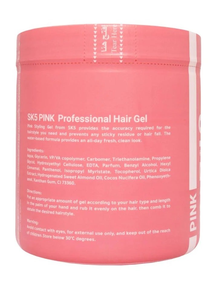 اس كي فايف جل لتصفيف الشعر زهري 1000مل SK5 ثبات طوال اليوم ورائحة منعشة - Image 2