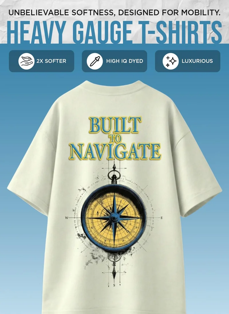 NOBERO  NOBERO Men's Premium Oversized Printed T-Shirt for Men | Best Price UAE