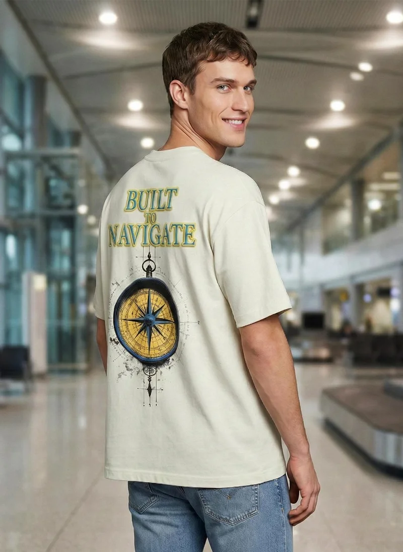 NOBERO  NOBERO Men's Premium Oversized Printed T-Shirt for Men | Best Price UAE