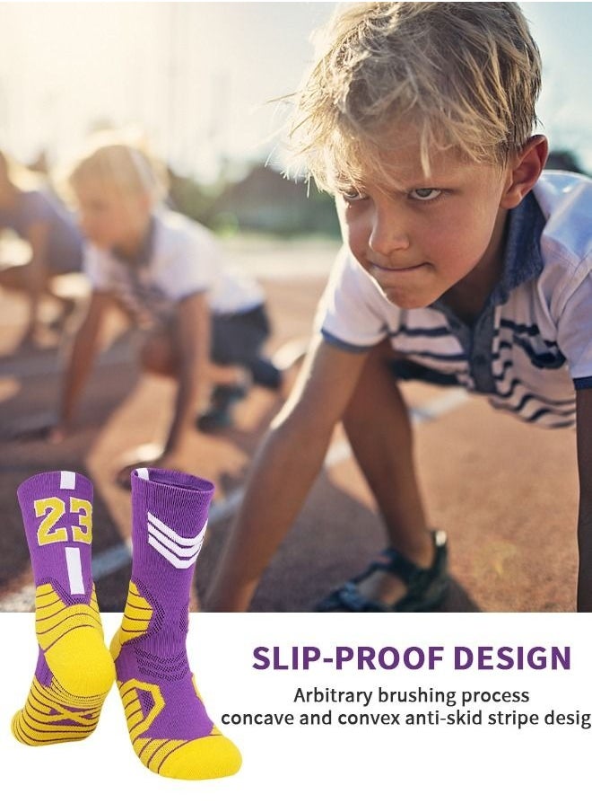 GROIC Elite Basketball Socks, Athletic Socks with 3D Ankle Protection, Football Socks & Running Socks, Compression Cushion Sport Socks Unisex  - Image 5