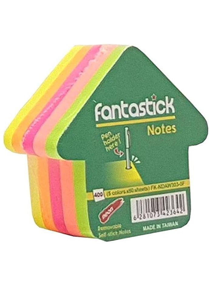 Fantastick Sticky Note 5 Color Arrow Shape