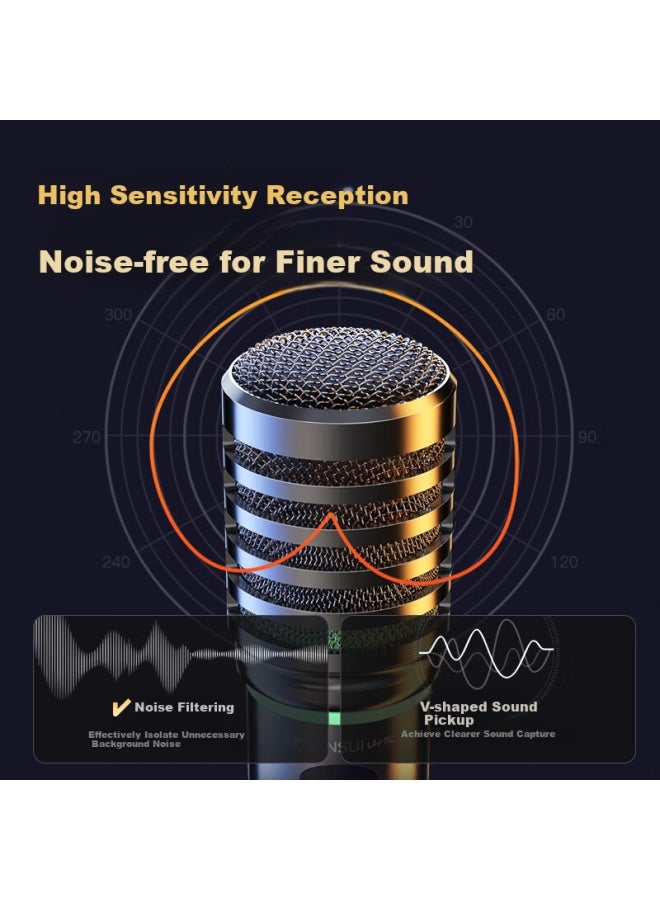 Sansui K60-2 Wireless Microphone For Outdoor Square Dance Stage Sound Conference Host Speech Home Ktv Professional Singing Universal Charging Microphone - Image 2