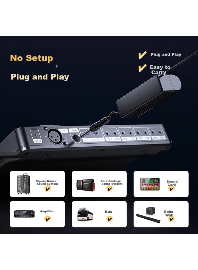 Sansui K60-2 Wireless Microphone For Outdoor Square Dance Stage Sound Conference Host Speech Home Ktv Professional Singing Universal Charging Microphone - Image 3