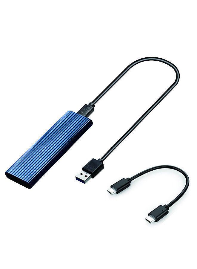 M.2 SATA NVME to USB 3.1 Hard Drive Enclosure Dual Protocol 10Gbps Aluminum Alloy Shell No Need - Image 1