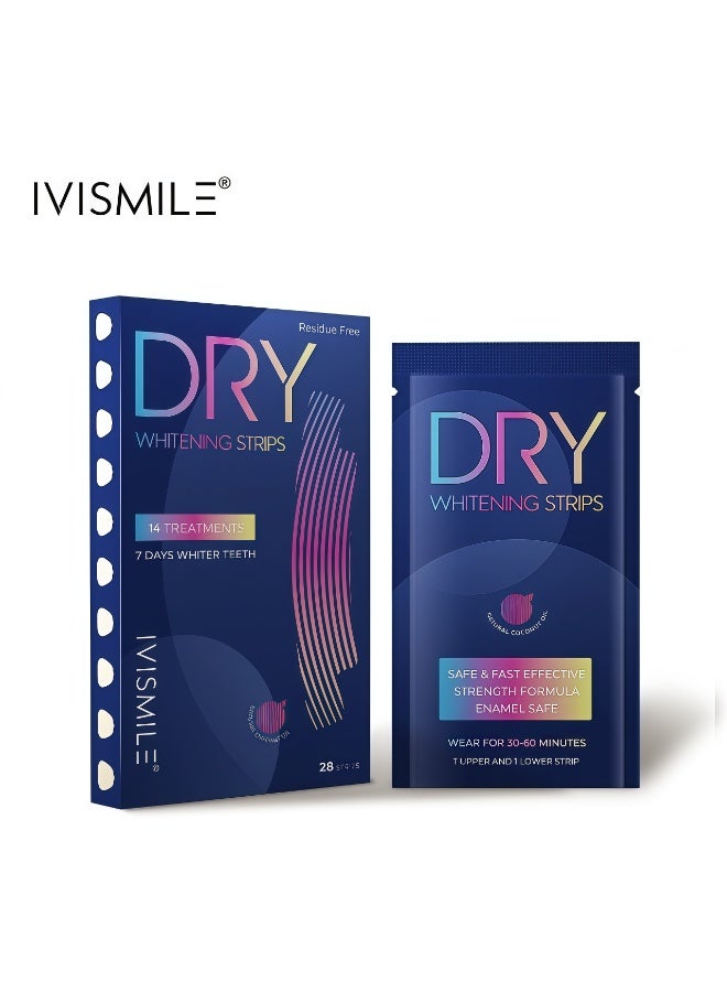 IVISMILE 28 Pcs 5D Teeth Whitening Kit, Teeth Whitening Strips for Sensitive, Professional Effects, 28 Strips Whitener Safe Whitestrip, Deep Stains Removal Tooth Whitening - Image 1