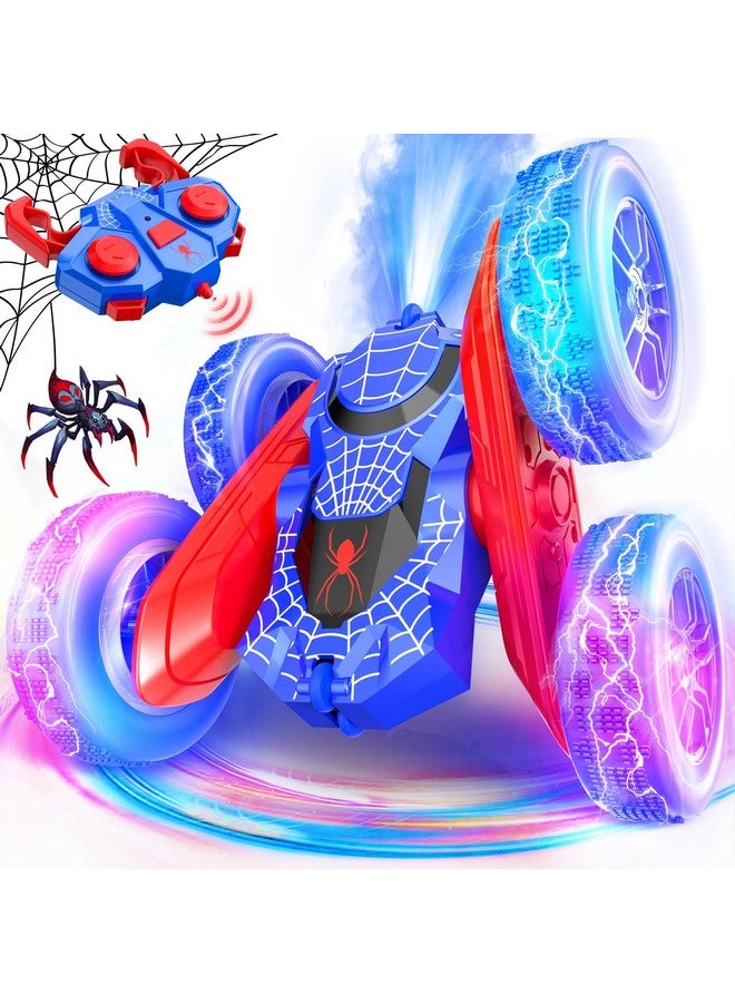 NQD Spider Remote Control Car- Double Sided 360°Rotate Rc Stunt Car With Wheel Lights, 4Wd Off-Road Rc Cars 2.4Ghz Indoor/Outdoor Rechargeable Toy Car For Boys Age 4-7 8-12 Birthday Xmas Gift - Image 1