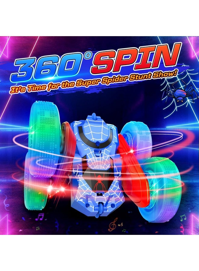 NQD Spider Remote Control Car- Double Sided 360°Rotate Rc Stunt Car With Wheel Lights, 4Wd Off-Road Rc Cars 2.4Ghz Indoor/Outdoor Rechargeable Toy Car For Boys Age 4-7 8-12 Birthday Xmas Gift - Image 3