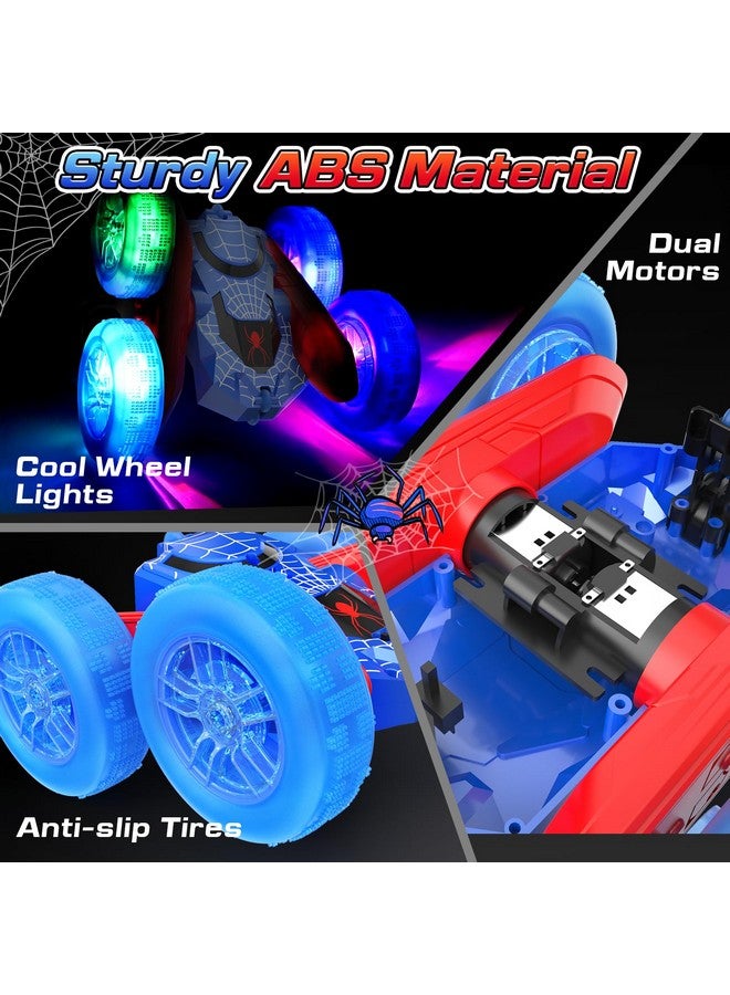 NQD Spider Remote Control Car- Double Sided 360°Rotate Rc Stunt Car With Wheel Lights, 4Wd Off-Road Rc Cars 2.4Ghz Indoor/Outdoor Rechargeable Toy Car For Boys Age 4-7 8-12 Birthday Xmas Gift - Image 4