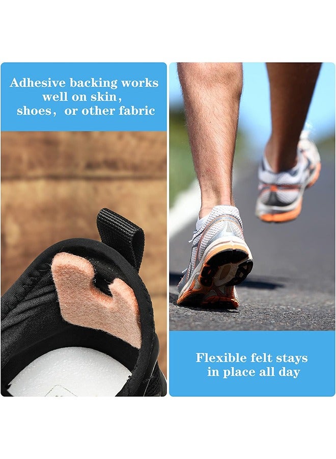 12 قطعة من وسادات مسامير القدم على شكل حرف U لمشط القدم، وسادة قدم إسفنجية من الصوف ذاتية اللصق لتخفيف الألم، تحافظ على مسامير القدم من الاحتكاك على وسادات مقدمة القدم للرجال والنساء - Image 4