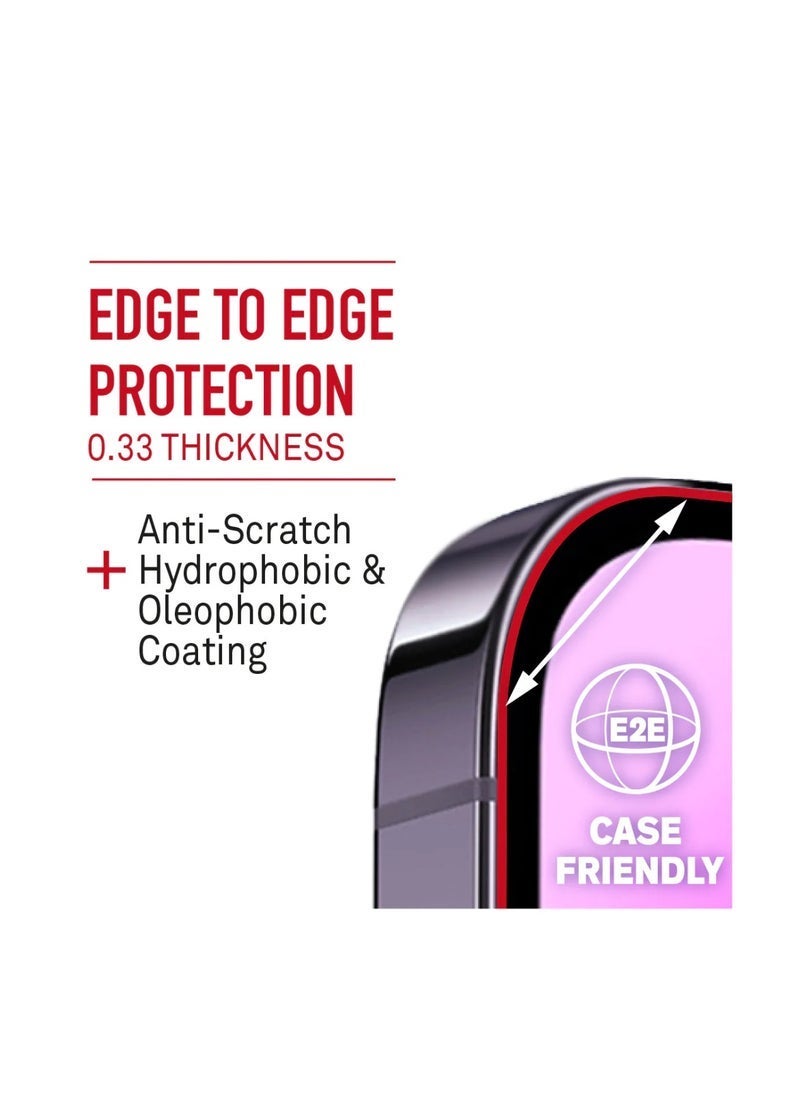 Raxoom 3 Pack Tempered Glass Screen Protector for iPhone 14 Pro Max 6.7 Inch | Privacy Anti-Spy Filter | Ultra HD Clear | 9H Hardness | Full Edge-to-Edge Coverage | Scratch & Drop Resistant | Face ID Compatible | Easy Bubble-Free Installation | Screen Guard Set - Image 3