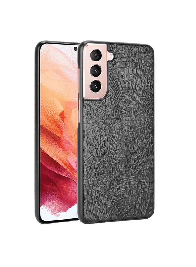 erorex Case For Samsung Galaxy S21+ 5G / S21 Plus 5G Shockproof Crocodile Texture PC + PU Case - Image 1
