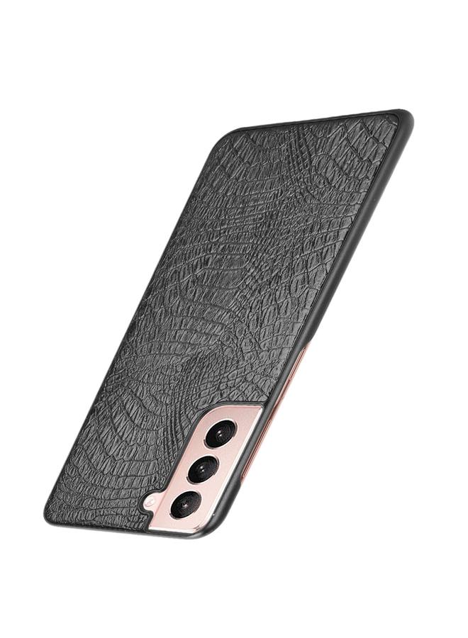 erorex Case For Samsung Galaxy S21+ 5G / S21 Plus 5G Shockproof Crocodile Texture PC + PU Case - Image 3