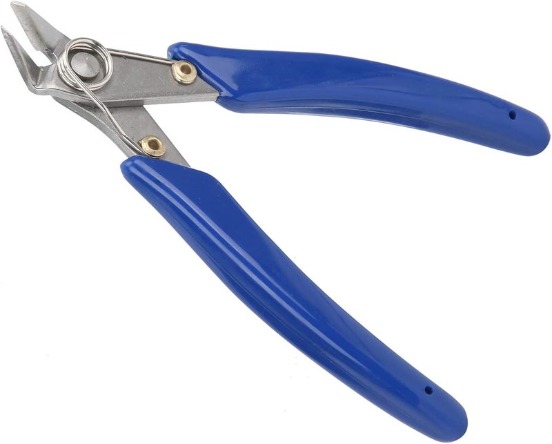 Electronic Diagonal Pliers with Non Slip PVC Handle - Stainless Steel Wire Cutter for Small Spaces - Hardened - Heat Treated with Polished and Sandblasted Finish - Image 5