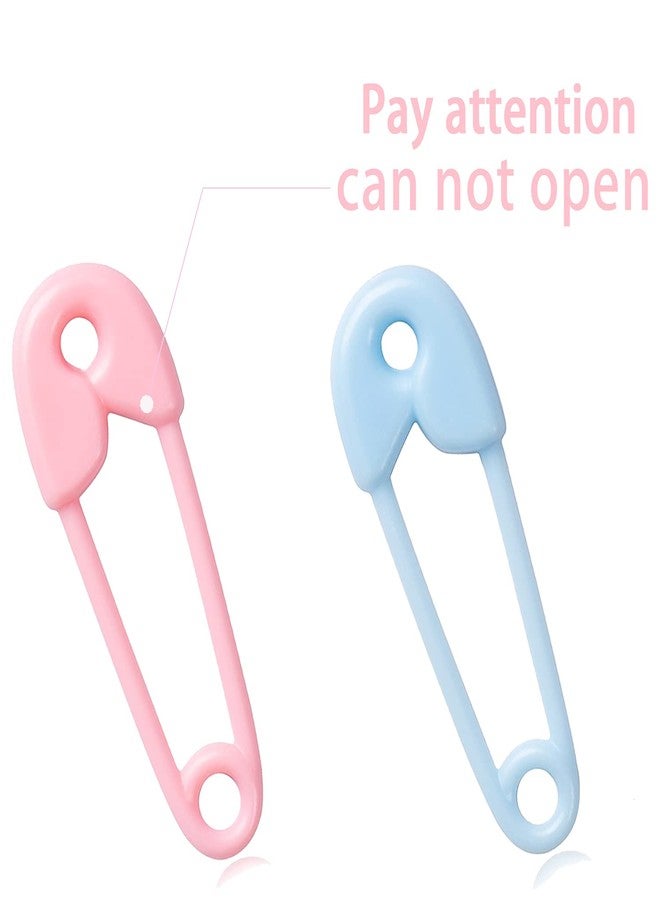 CHENXIN Mini Plastic Safety Pin Girl Baby Shower Table Decor 72Pcs Pins Baby Shower Favor Charms(36 Pink + 36 Blue) - Image 2
